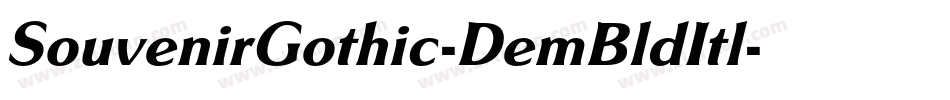 SouvenirGothic-DemBldItl字体转换
