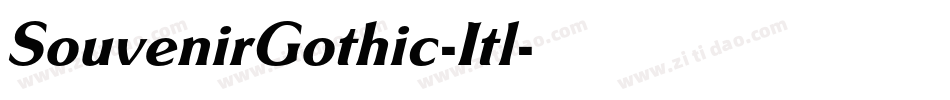 SouvenirGothic-Itl字体转换