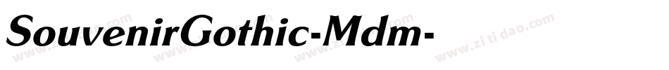 SouvenirGothic-Mdm字体转换