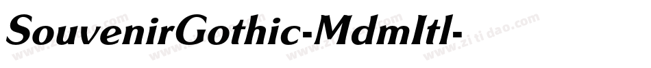 SouvenirGothic-MdmItl字体转换