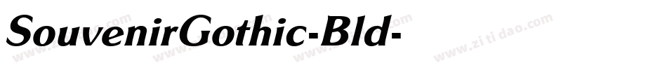 SouvenirGothic-Bld字体转换