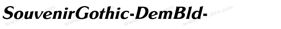 SouvenirGothic-DemBld字体转换