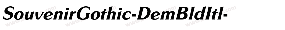 SouvenirGothic-DemBldItl字体转换