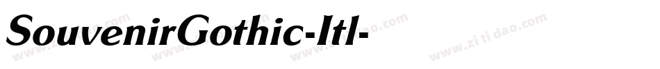SouvenirGothic-Itl字体转换