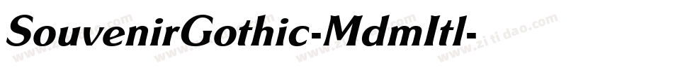 SouvenirGothic-MdmItl字体转换
