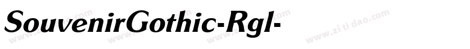 SouvenirGothic-Rgl字体转换