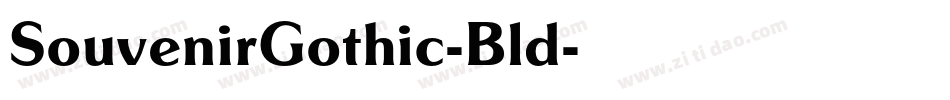 SouvenirGothic-Bld字体转换