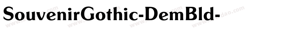 SouvenirGothic-DemBld字体转换