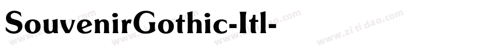 SouvenirGothic-Itl字体转换