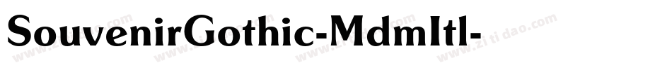 SouvenirGothic-MdmItl字体转换