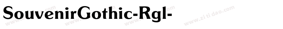 SouvenirGothic-Rgl字体转换