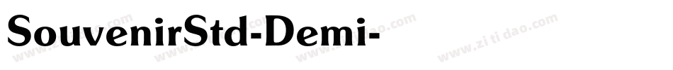 SouvenirStd-Demi字体转换