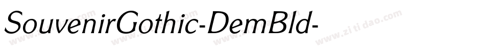 SouvenirGothic-DemBld字体转换