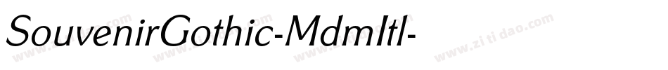 SouvenirGothic-MdmItl字体转换