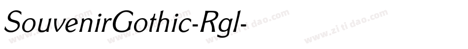 SouvenirGothic-Rgl字体转换