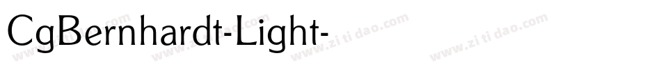 CgBernhardt-Light字体转换