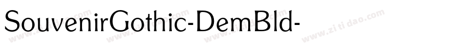 SouvenirGothic-DemBld字体转换