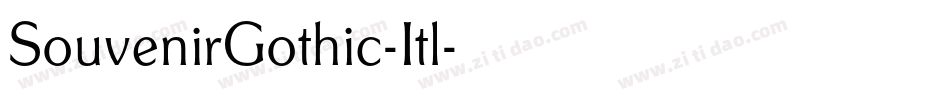 SouvenirGothic-Itl字体转换