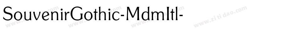 SouvenirGothic-MdmItl字体转换