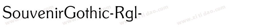 SouvenirGothic-Rgl字体转换