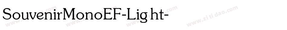 SouvenirMonoEF-Light字体转换