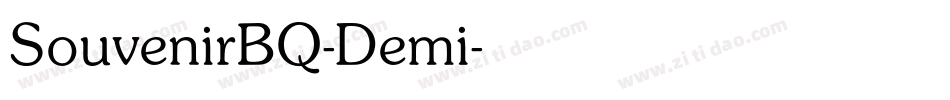 SouvenirBQ-Demi字体转换