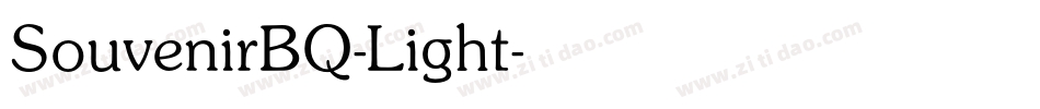 SouvenirBQ-Light字体转换