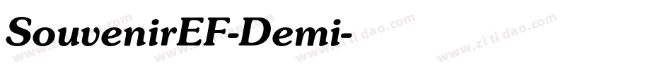 SouvenirEF-Demi字体转换