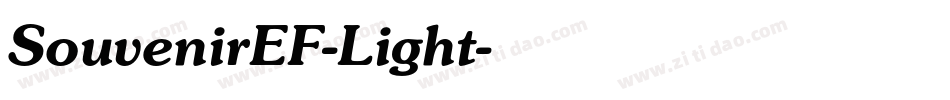 SouvenirEF-Light字体转换