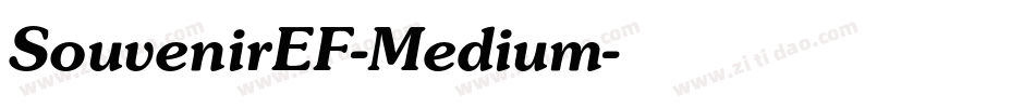 SouvenirEF-Medium字体转换