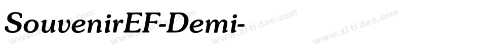 SouvenirEF-Demi字体转换