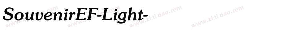 SouvenirEF-Light字体转换