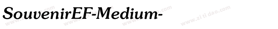 SouvenirEF-Medium字体转换