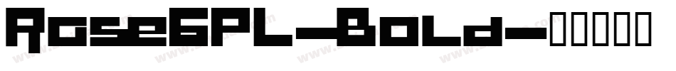 RaseGPL-Bold字体转换