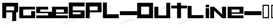 RaseGPL-Outline字体转换