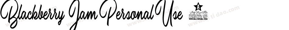 Blackberry-Jam-Personal-Use-2字体转换
