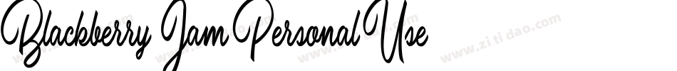 Blackberry-Jam-Personal-Use字体转换