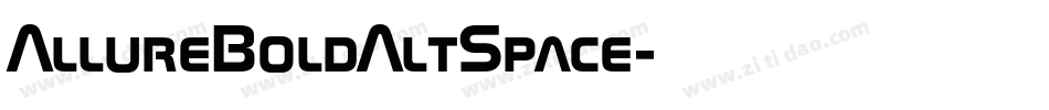 AllureBoldAltSpace字体转换