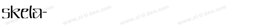 skela字体转换