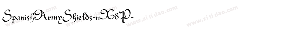 SpanishArmyShields-nX8P字体转换