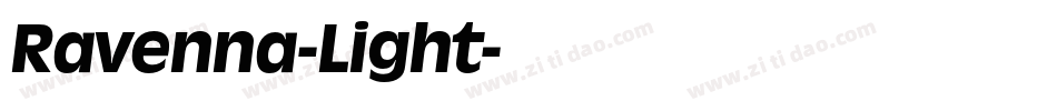 Ravenna-Light字体转换