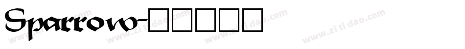 Sparrow字体转换