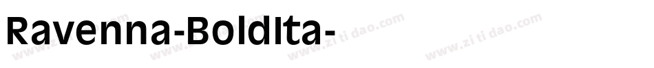 Ravenna-BoldIta字体转换