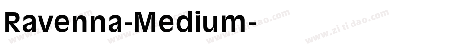 Ravenna-Medium字体转换