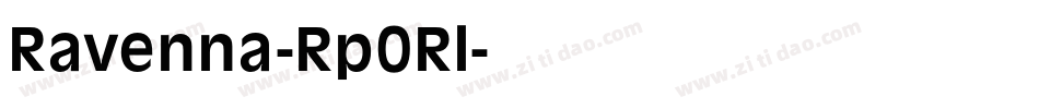 Ravenna-Rp0Rl字体转换
