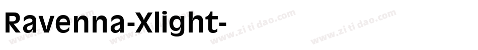 Ravenna-Xlight字体转换