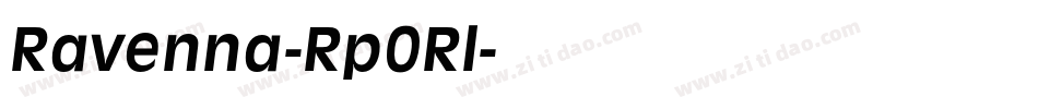 Ravenna-Rp0Rl字体转换