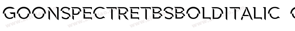 GoonSpectreTbsBoldItalic-Oq9P字体转换