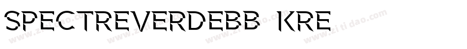 SpectreVerdeBb-Kre字体转换