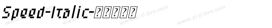 Speed-Italic字体转换